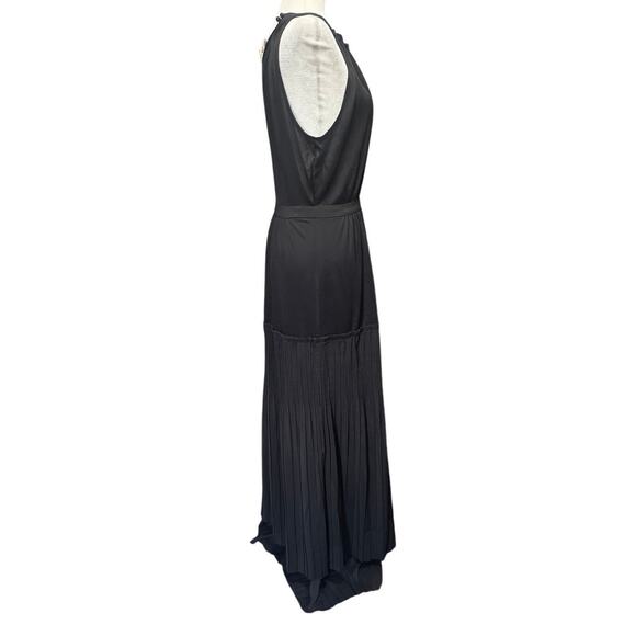 Diane Von Furstenberg Hugo Maxi Dress Halter Black Size Medium - Picture 3 of 8